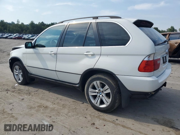 2005 BMW X5 4.4i with VIN 5UXFB53585LV19567, listed as a Copart auction lot 65774034 with 265,529 mi miles and Salvage Title. Bid and sale history available at carsss.com. Image 2.