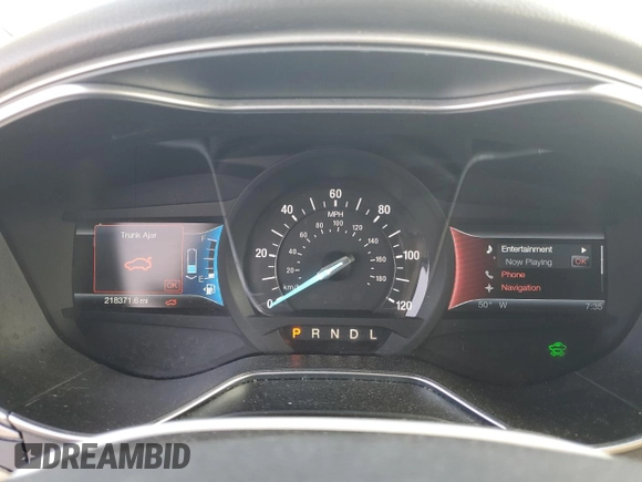 2014 Ford Fusion SE Hybrid with VIN 3FA6P0LU3ER150606, listed as a Copart auction lot 62859575 with 218,371 mi miles and Salvage title. Bid and sale history available at DreamBid. Image 9.