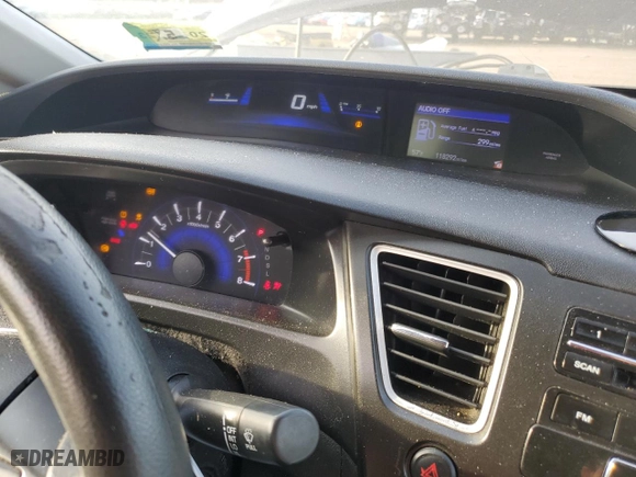2015 Honda Civic Sedan LX with VIN 19XFB2F59FE259055, listed as a Copart auction lot 44831404 with 118,292 mi miles and Salvage Title. Bid and sale history available at carsss.com. Image 9.