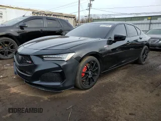 2022 Acura TLX Type S with VIN 19UUB7F04NA001103, listed as a Copart auction lot 44722945 with 24,935 mi miles and Salvage title. Bid and sale history available at DreamBid. Image 1.