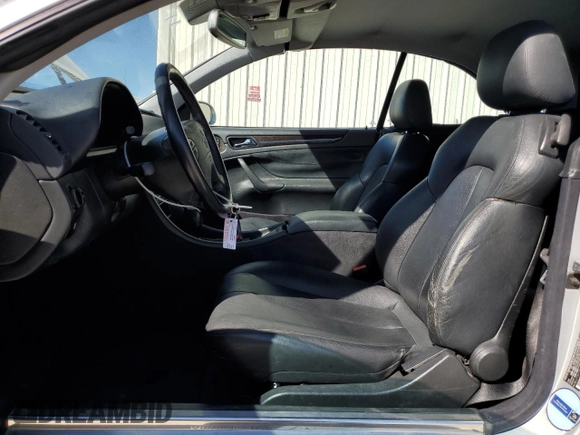 2003 Mercedes-Benz CLK 4.3L with VIN WDBLK70G13T132778, listed as a Copart auction lot 47026765 with 127,963 mi miles and Salvage Title. Bid and sale history available at carsss.com. Image 7.