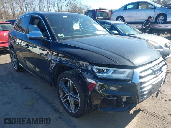 2018 Audi SQ5 Prestige with VIN WA1C4AFY1J2096760, listed as a IAAI auction lot 41467536 with 110,654 mi miles. Bid and sale history available at carsss.com. Image 1.