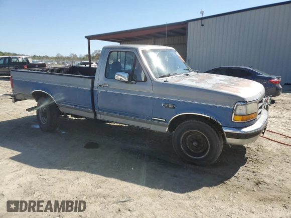 1993 Ford F-250 with VIN 2FTHF25H2PCA20717, listed as a Copart auction lot 53087425 with 246,044 mi miles and Salvage Title. Bid and sale history available at carsss.com. Image 4.