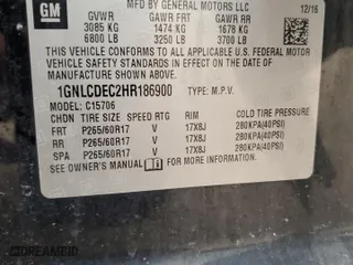 2017 Chevrolet Tahoe Commercial with VIN 1GNLCDEC2HR186900, listed as a Copart auction lot 71495554 with 116,447 mi miles and Salvage Title. Bid and sale history available at carsss.com. Image 15.