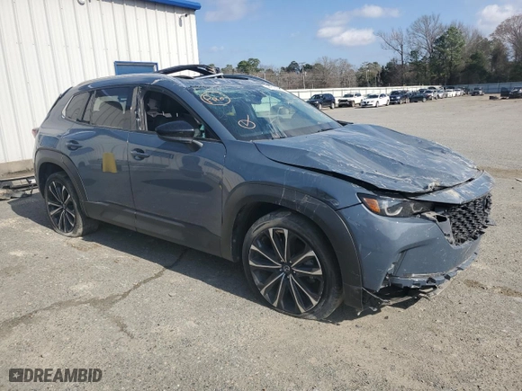 2023 Mazda CX-50 2.5 S Premium Plus Package with VIN 7MMVABEM0PN102261, listed as a Copart auction lot 44530335 with 45,944 mi miles and Salvage Title. Bid and sale history available at carsss.com. Image 4.