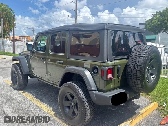 2023 Jeep Wrangler Willys with VIN 1C4HJXDN1PW530435, listed as a Copart auction lot 64590515 with 4,363 mi miles and Clean title. Bid and sale history available at DreamBid. Image 3.