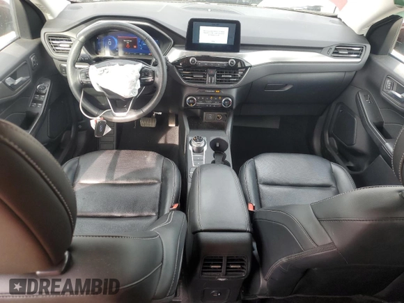 2021 Ford Escape Titanium with VIN 1FMCU9J91MUA79093, listed as a Copart auction lot 49645735 with 41,185 mi miles and Salvage Title. Bid and sale history available at carsss.com. Image 8.