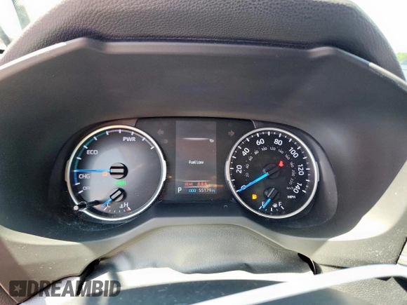 2021 Toyota RAV4 Hybrid LE with VIN 4T3LWRFV5MU049053, listed as a Copart auction lot 58598245 with 55,179 mi miles and Salvage title. Bid and sale history available at DreamBid. Image 9.