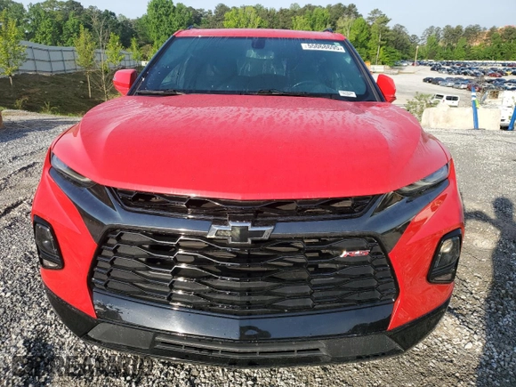 2019 Chevrolet Blazer RS with VIN 3GNKBERS7KS687307, listed as a Copart auction lot 55068695 with 106,875 mi miles and Salvage title. Bid and sale history available at DreamBid. Image 5.