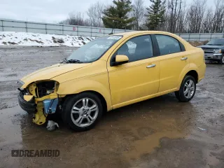 2009 Chevrolet Aveo 2LT with VIN KL1TG56E09B381995, listed as a Copart auction lot 43144895 with 129,607 mi miles and Clean title. Bid and sale history available at DreamBid. Image 1.