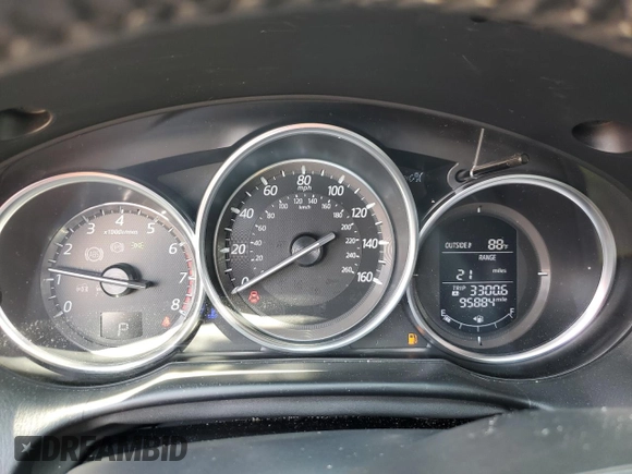 2016 Mazda CX-5 Touring with VIN JM3KE2CY0G0627886, listed as a Copart auction lot 55207054 with 95,884 mi miles and Salvage Title. Bid and sale history available at carsss.com. Image 9.