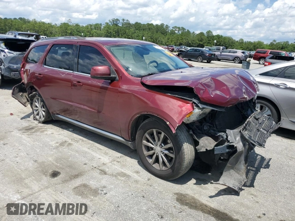 2016 Dodge Durango SXT with VIN 1C4RDHAG0GC466736, listed as a Copart auction lot 59437525 with 221,856 mi miles and Salvage title. Bid and sale history available at DreamBid. Image 4.