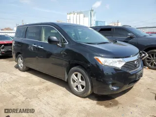 2015 Nissan Quest SV with VIN JN8AE2KP9F9128046, listed as a Copart auction lot 57062404 with 122,078 mi miles and Salvage Title. Bid and sale history available at carsss.com. Image 4.