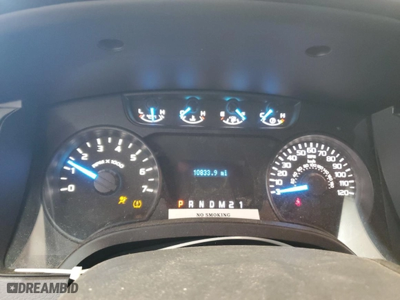 2013 Ford F-150 XL with VIN 1FTFW1CF6DFC21460, listed as a Copart auction lot 50987365 with 10,833 mi miles and Salvage Title. Bid and sale history available at carsss.com. Image 9.