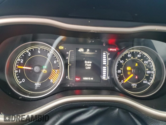 2015 Jeep Cherokee Latitude with VIN 1C4PJMCS7FW636386, listed as a Copart auction lot 75179484 with 169,815 mi miles and Non Repairable. Bid and sale history available at DreamBid. Image 9.
