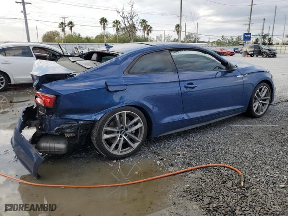 2019 Audi A5 Coupe Premium Plus with VIN WAUTNAF58KA083369, listed as a Copart auction lot 43804085 with NaN miles and Non Repairable. Bid and sale history available at carsss.com. Image 3.