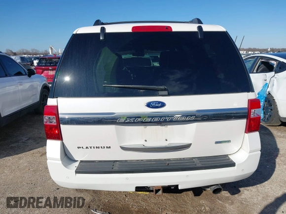 2015 Ford Expedition Platinum with VIN 1FMJU1LT5FEF39404, listed as a IAAI auction lot 41435543 with 147,218 mi miles and . Bid and sale history available at DreamBid. Image 16.
