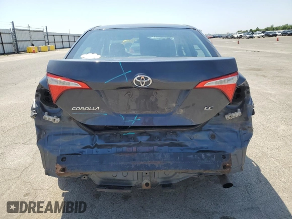 2016 Toyota Corolla L with VIN 2T1BURHE9GC516035, listed as a Copart auction lot 54925305 with 187,229 mi miles and Salvage Title. Bid and sale history available at DreamBid. Image 6.