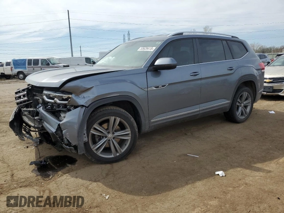 2019 Volkswagen Atlas SE with VIN 1V2XR2CA2KC518325, listed as a Copart auction lot 53628415 with 62,298 mi miles and Clean title. Bid and sale history available at DreamBid. Image 1.
