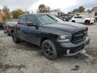 2014 Ram 1500 Express with VIN 3C6RR7KT9EG238257, listed as a Copart auction lot 76968934 with 0 mi miles and Salvage Title. Bid and sale history available at carsss.com. Image 4.