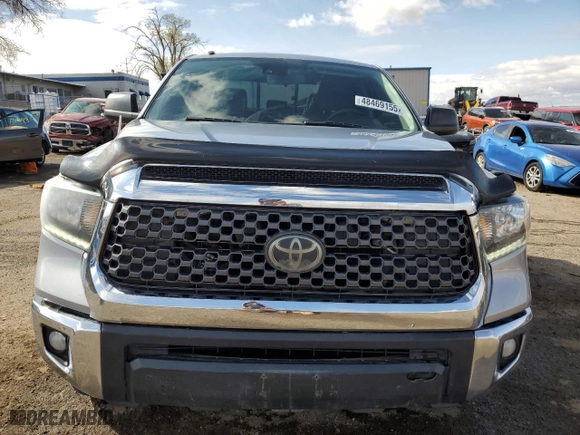 2018 Toyota Tundra 4WD SR with VIN 5TFUY5F17JX714885, listed as a Copart auction lot 48469155 with 183,665 mi miles and Salvage Title. Bid and sale history available at carsss.com. Image 5.