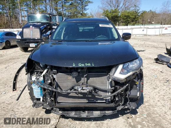2018 Nissan Rogue SV with VIN KNMAT2MV7JP509671, listed as a Copart auction lot 50022795 with 121,038 mi miles and Salvage Title. Bid and sale history available at carsss.com. Image 5.