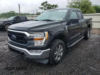 2021 Ford F-150 XL with VIN 1FTEX1EP9MKD20845, listed as a Copart auction lot 57053855 with 27,824 mi miles and Salvage title. Bid and sale history available at DreamBid. Image 1.