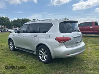 2011 Infiniti QX56 7-passenger with VIN JN8AZ2NF5B9501407, listed as a Copart auction lot 54362915 with 169,663 mi miles and Clean Title. Bid and sale history available at carsss.com. Image 3.