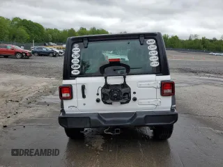 2024 Jeep Wrangler Sport S with VIN 1C4PJXDG3RW173078, listed as a Copart auction lot 57075565 with 26,661 mi miles and Salvage title. Bid and sale history available at DreamBid. Image 6.