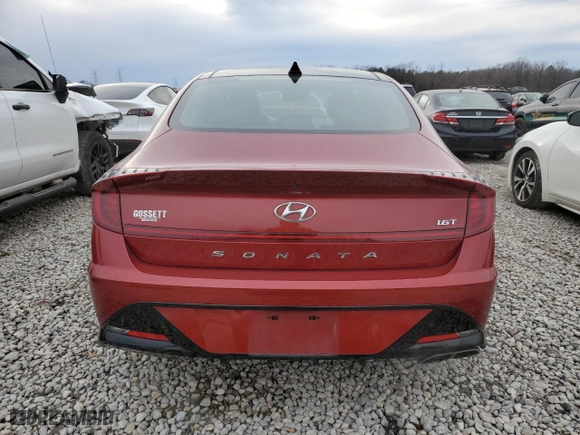 2023 Hyundai Sonata SEL Plus with VIN KMHL44J22PA270887, listed as a Copart auction lot 89155965 with 50,765 mi miles and Salvage Title. Bid and sale history available at carsss.com. Image 6.