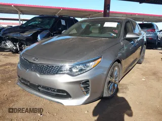 2017 Kia Optima SX Limited with VIN 5XXGV4L24HG166973, listed as a IAAI auction lot 41338168 with 52,396 mi miles and . Bid and sale history available at DreamBid. Image 17.