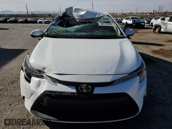 2023 Toyota Corolla LE with VIN 5YFB4MDE6PP002670, listed as a Copart auction lot 50578335 with 32,573 mi miles and Salvage Title. Bid and sale history available at carsss.com. Image 5.