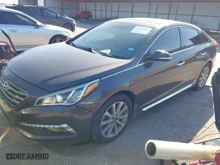 2016 Hyundai Sonata 2.4L Sport with VIN 5NPE34AF8GH407309, listed as a IAAI auction lot 41711709 with 127,460 mi miles. Bid and sale history available at carsss.com. Image 17.