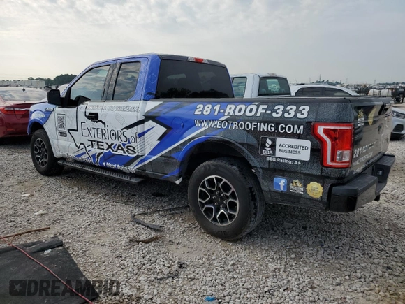 2015 Ford F-150 XL with VIN 1FTEX1CF7FKD55705, listed as a Copart auction lot 55727564 with 200,380 mi miles and Clean title. Bid and sale history available at DreamBid. Image 2.