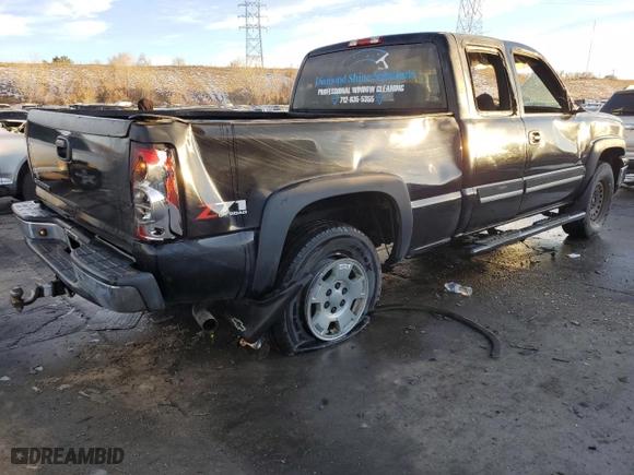 2006 Chevrolet Silverado 1500 LT3 with VIN 1GCEK19Z76Z292287, listed as a Copart auction lot 42634705 with 0 mi miles and Salvage Title. Bid and sale history available at carsss.com. Image 3.