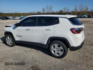 2022 Jeep Compass Latitude with VIN 3C4NJDBB8NT155351, listed as a Copart auction lot 80294454 with Not Provided miles and Salvage Title. Bid and sale history available at DreamBid. Image 2.