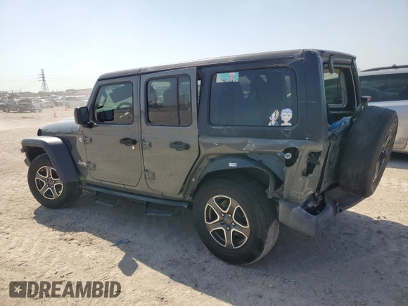 2020 Jeep Wrangler Unlimited Sport S with VIN 1C4HJXDG3LW117301, listed as a Copart auction lot 52571555 with 70,167 mi miles and Salvage title. Bid and sale history available at DreamBid. Image 2.