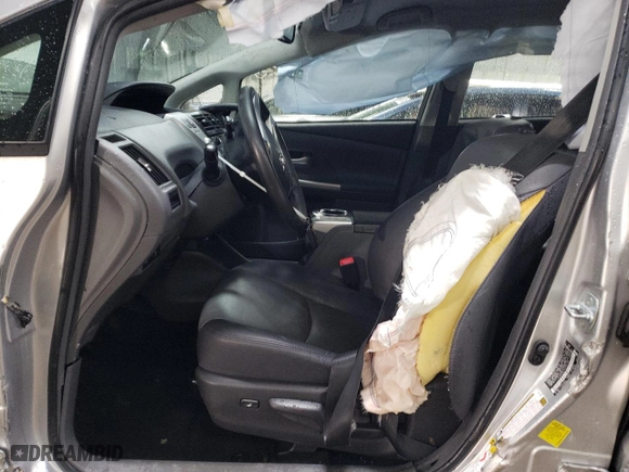 2012 Toyota Prius v Two with VIN JTDZN3EU7C3152186, listed as a Copart auction lot 48234045 with 193,117 mi miles and Salvage Title. Bid and sale history available at carsss.com. Image 7.