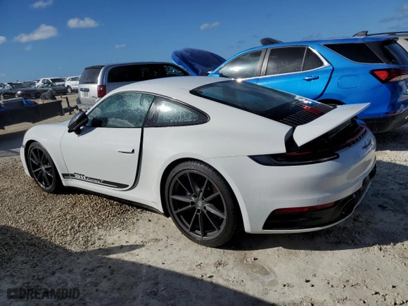 2023 Porsche 911 Carrera with VIN WP0AA2A93PS205546, listed as a Copart auction lot 74154474 with 0 mi miles and Salvage Title. Bid and sale history available at carsss.com. Image 2.