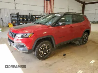 2025 Jeep Compass Trailhawk with VIN 3C4NJDDN5ST557511, listed as a Copart auction lot 61814945 with 16,464 mi miles and Clean title. Bid and sale history available at DreamBid. Image 1.