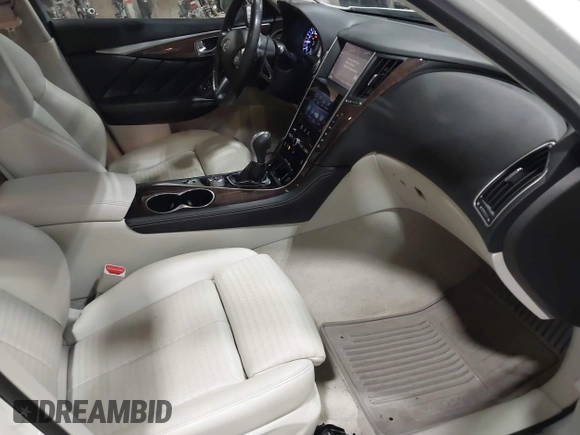 2015 Infiniti Q50 z VIN JN1BV7ARXFM409367, wystawiony jako IAAI lot #41912056 z przebiegiem 126 382 mil mil oraz . Historia ofert i sprzedaży dostępna na DreamBid. Obrazek 5.