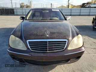 2004 Mercedes-Benz S-Class 4.3L with VIN WDBNG70J64A387204, listed as a Copart auction lot 84753314 with 112,898 mi miles and Salvage Title. Bid and sale history available at carsss.com. Image 5.