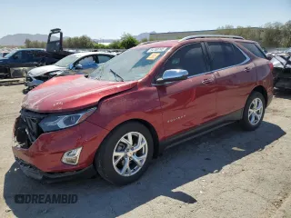 2019 Chevrolet Equinox Premier z VIN 2GNAXNEV1K6247207, wystawiony jako Copart lot #54780745 z przebiegiem 43 902 mil mil oraz Szkoda całkowita • Salvage title. Historia ofert i sprzedaży dostępna na DreamBid. Obrazek 1.