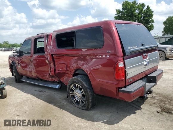2014 Ford F-250 XL with VIN 1FT7W2BT8EEB51260, listed as a Copart auction lot 57473635 with 307,390 mi miles and Salvage title. Bid and sale history available at DreamBid. Image 2.