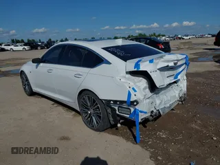 2023 Cadillac CT5 Premium Luxury with VIN 1G6DN5RK5P0138098, listed as a IAAI auction lot 42444522 with 57,538 mi miles and . Bid and sale history available at DreamBid. Image 3.