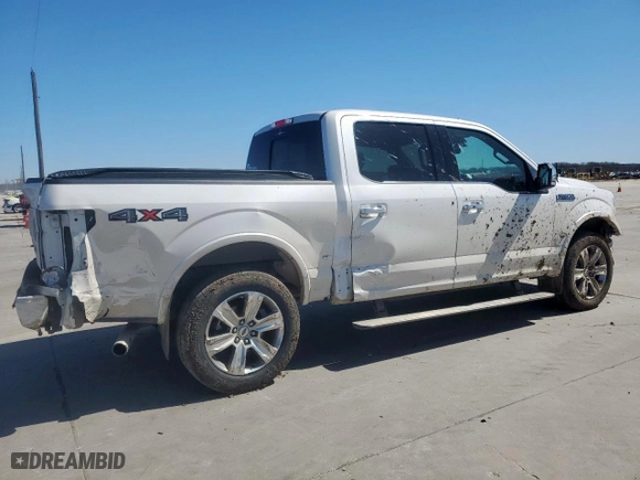 2019 Ford F-150 XL with VIN 1FTEW1E44KFA61552, listed as a Copart auction lot 48234285 with 58,238 mi miles and Salvage Title. Bid and sale history available at carsss.com. Image 3.