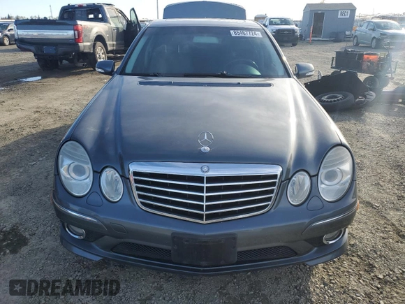 2009 Mercedes-Benz E-Class Sport 5.5L with VIN WDBUF72X69B365513, listed as a Copart auction lot 85467724 with 159,100 mi miles and Salvage Title. Bid and sale history available at carsss.com. Image 5.