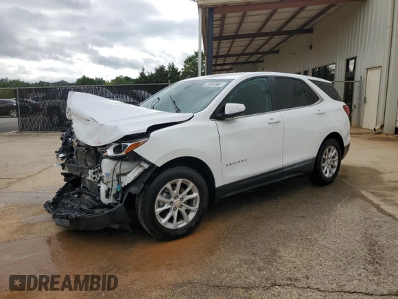 2021 Chevrolet Equinox LT with VIN 3GNAXJEV0MS122387, listed as a Copart auction lot 59725275 with 99,509 mi miles and Salvage title. Bid and sale history available at DreamBid. Image 1.