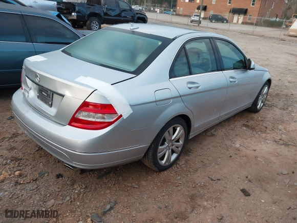 2009 Mercedes-Benz C-Class 3.0L Sport with VIN WDDGF54X29F238532, listed as a IAAI auction lot 41757501 with 130,962 mi miles. Bid and sale history available at carsss.com. Image 4.