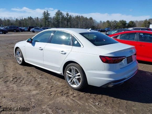 2020 Audi A4 Sedan Premium with VIN WAUDNAF40LN012155, listed as a IAAI auction lot 41665494 with NaN miles. Bid and sale history available at carsss.com. Image 3.